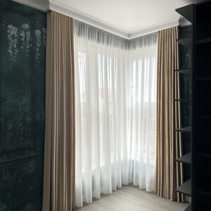 Perdea Voal Matase Alb